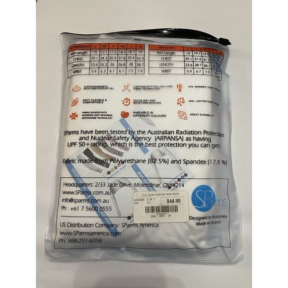 SParms Sun Protection Base Layer Warm Men XL Black NEW UPF50+ Golf Sport Outdoor - Picture 11 of 14